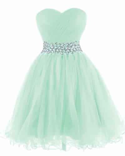 Pastel Mint Sweetheart Tulle Prom Dress | Mint green dress outfits