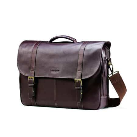 Samsonite Colombian Leather Men's Bag Flapover Case