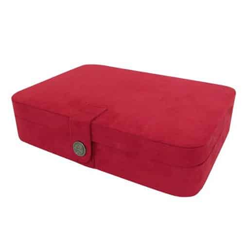 Vibrant Red Suede Outer Lining