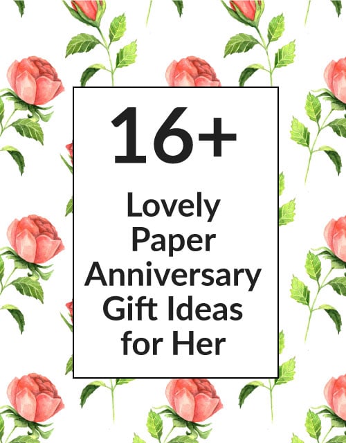 Paper first wedding anniversary gift ideas