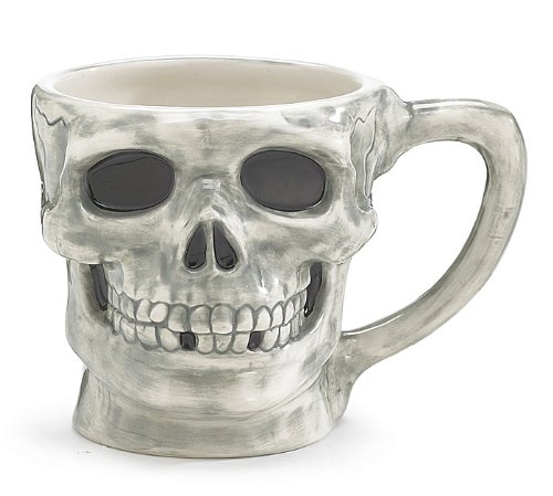 Large Skeleton Skull Mug