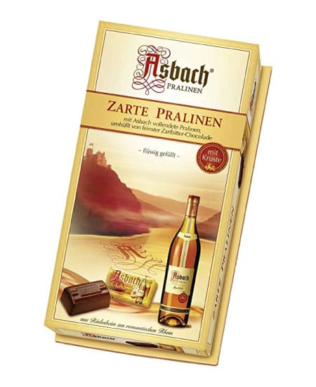 gift ideas for parents who have everything | asbach brandy filled chocolate beans