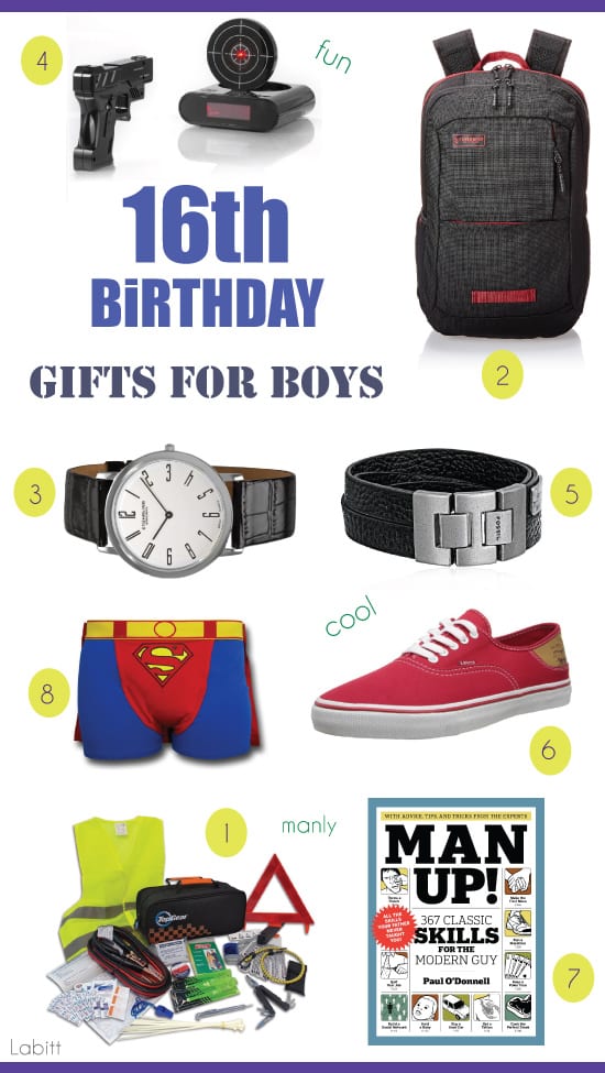 birthday ideas for a 16 year old boy