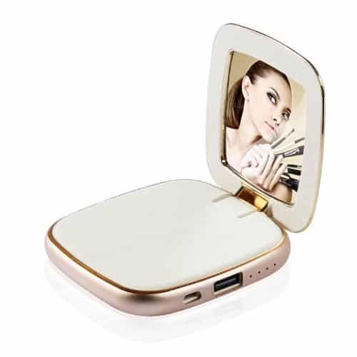 compact mirror power bank