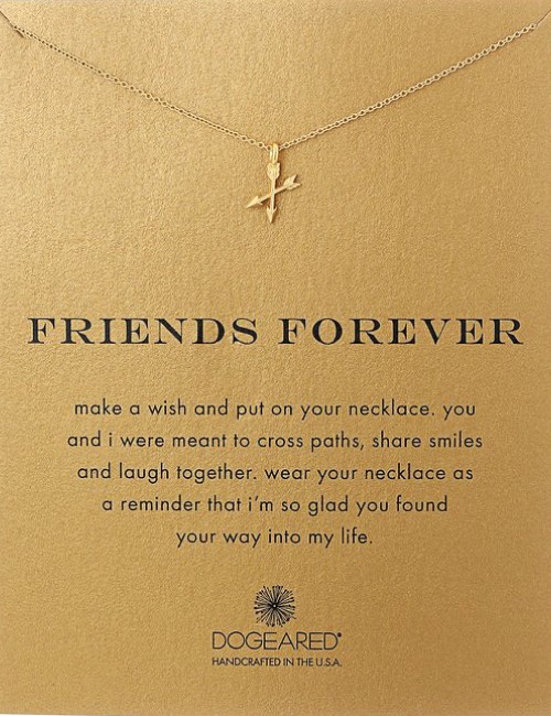 forever friends friendship pendant necklace