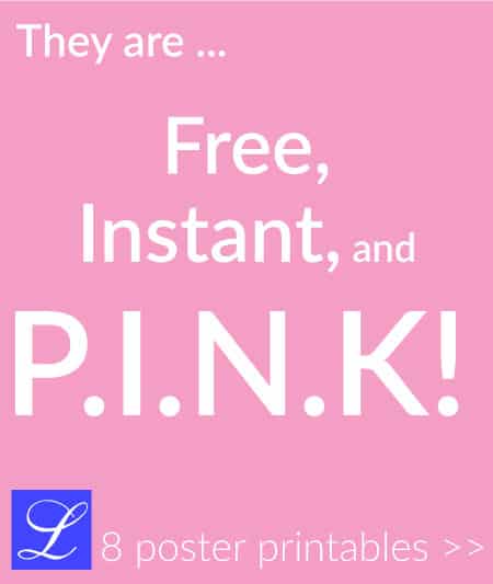 Pink Is The New Pink: 8 Free & Instant Poster In Pink