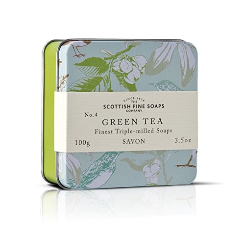 The Scottish Fine Soaps Company Green Tea Soap In A Tin