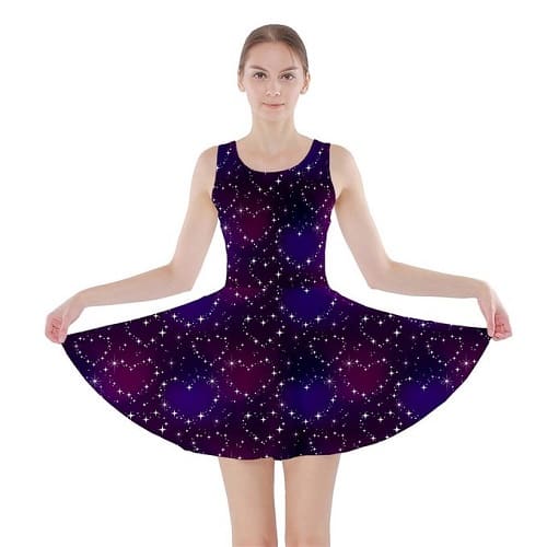 a fun night sky the moon and stars skater dress