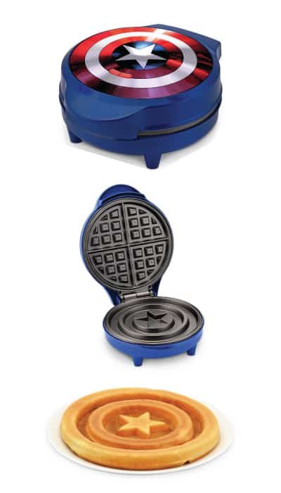 captain america shield waffle maker