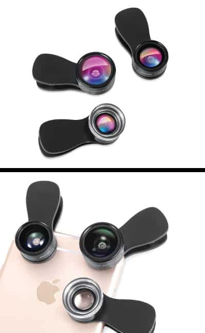 Amir 3 in 1 Clip-on Camera Lens Kit