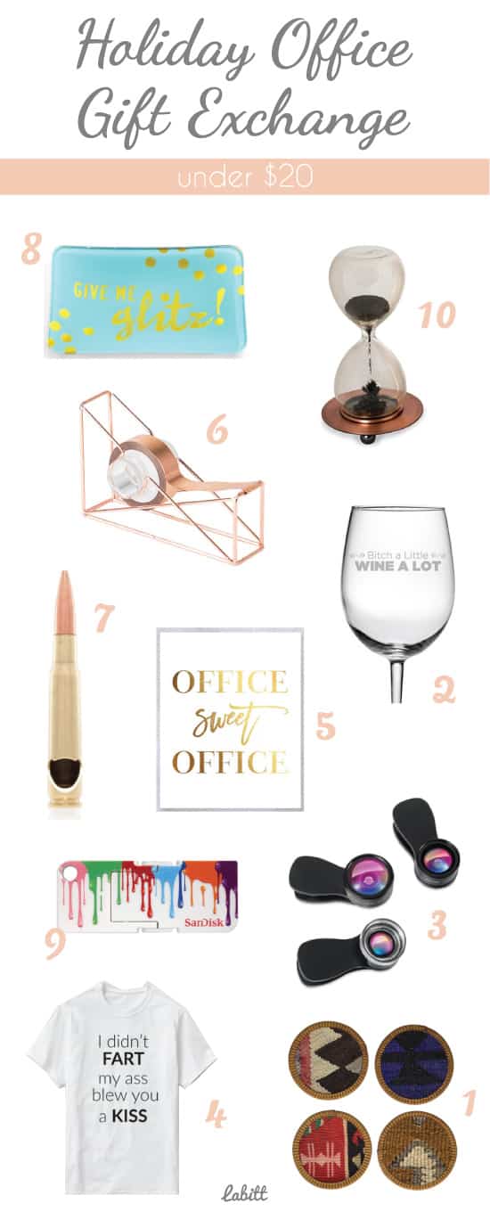 Holiday Office Gift Exchange Ideas Under 20 Metropolitan Girls