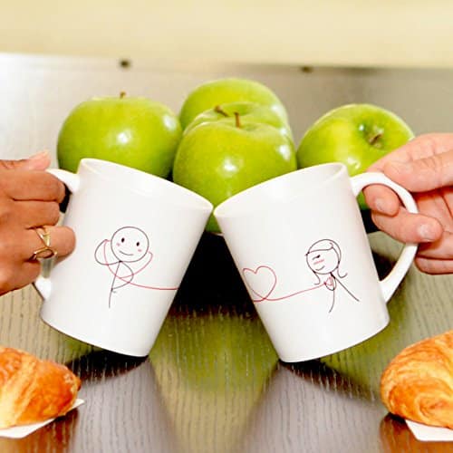 "My Heart Beats for You" Couple Coffee Mugs