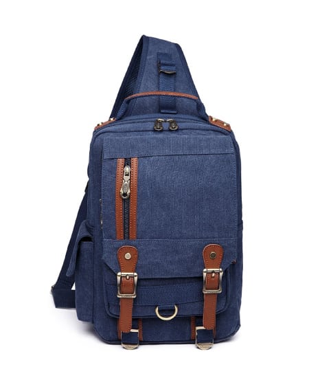 high school graduation gift idea for guys - Kaukko Canvas-Leather Messenger Bag