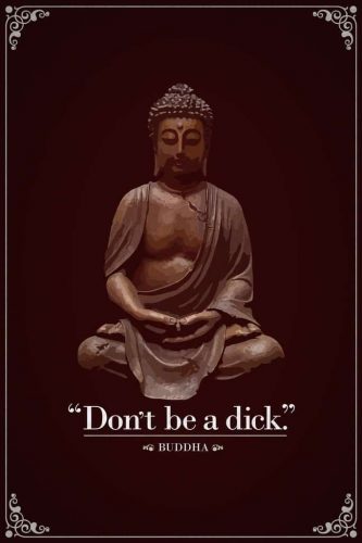 Funny Buddha Quotation Poster