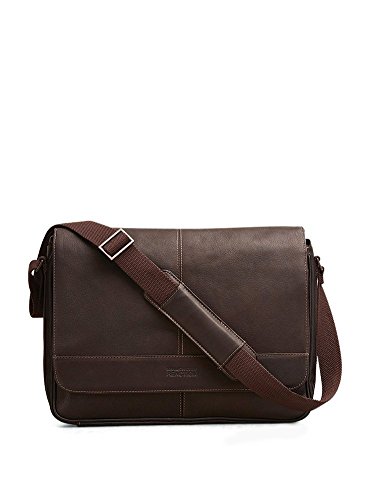 kenneth cole leather shoulder bag for men