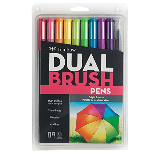tombow dual brush pen art markers