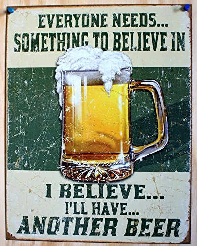 funny retro tin sign for beer lovers