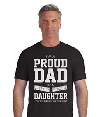 Gift for him Dad of girls gift for dad Proud dad of a super awesome daughter