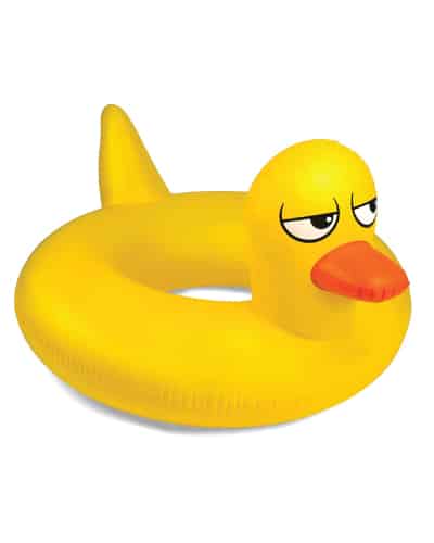 Silly Rubber Duckie Pool Float