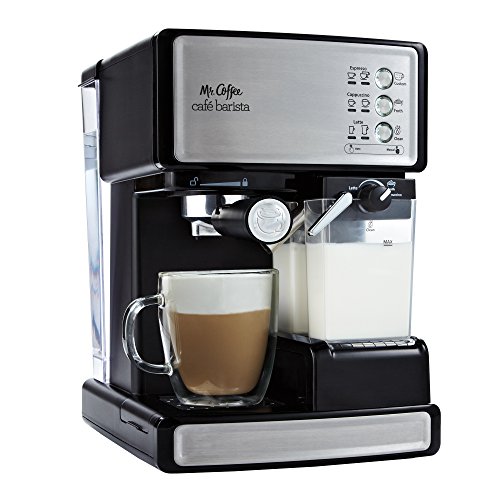 Mr. Coffee Premium Espresso Machine. 15th Wedding Anniversary Gift Ideas for Husband and Wife. Gifts for Him and for Her.