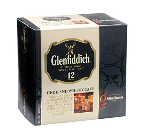 Walkers Shortbread Glenfiddich Highland Whisky Cake. 15 Year Wedding Anniversary Gift Ideas for Husband and Wife. Gifts for Him and for Her.