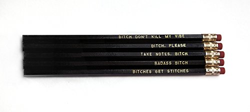 Bitch Pencil Set - Black