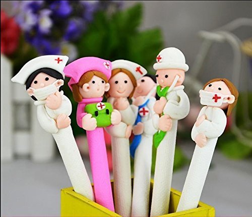 Cute Doctor & Nurse Pens. Stationery gift idea for a doctor.