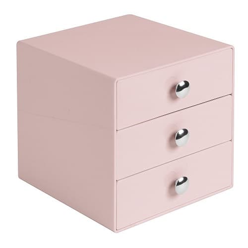 Dorm Room Storage Organizer. Pastel Pink Vanity Storage. Desk Accessories. Dorm Room Organization. 
