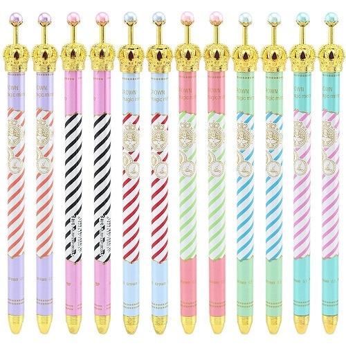 Colorful Crown Gel Pens. Cute back to school supplies.