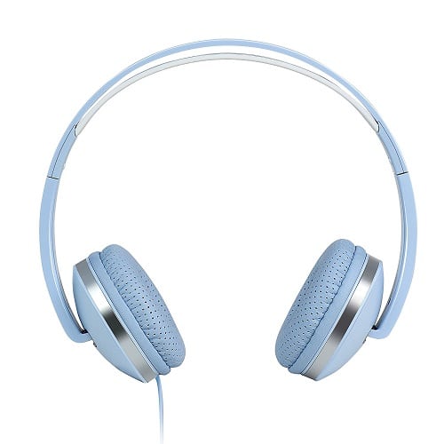 Pastel Blue Sport Headphones. Tech gadgets for girls under 20.