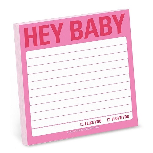 Whats in my backpack? Hey Baby Sticky Notes for writing cute messages. Must have school supplies.