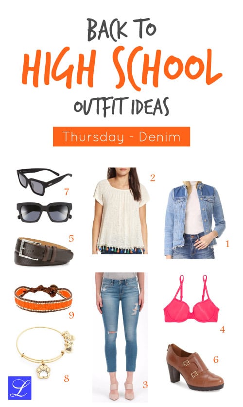 Denim Thursday - Back to school outfit ideas for teen girls (high school / middle school)