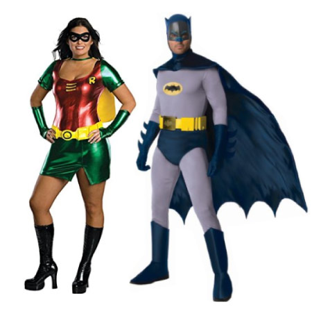 Batman and Robin - - halloween-couples-costumes