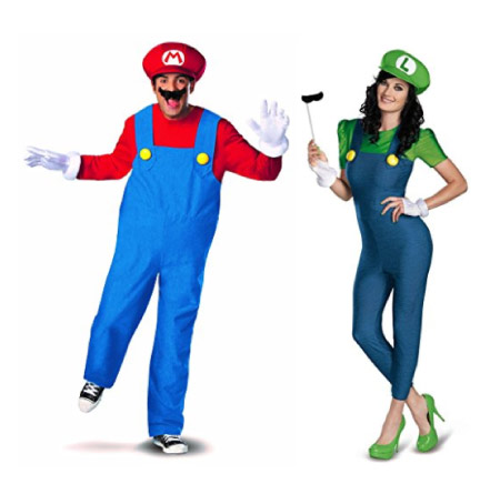 Mario and Luigi - halloween-couples-costumes
