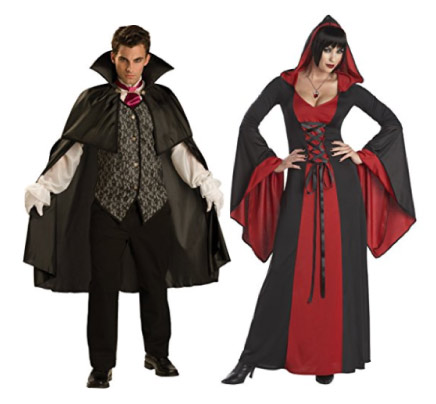 Vampire and Vampiress couple costume - halloween-couples-costumes