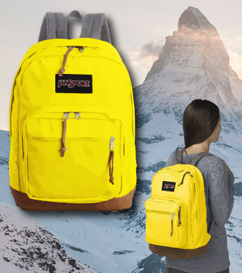 Yellow Jansport Backpack