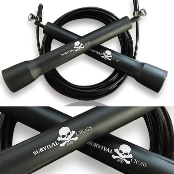 Professional black skip rope