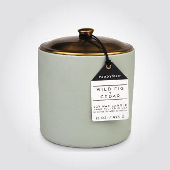 Wild fig and cedar soy wax candle