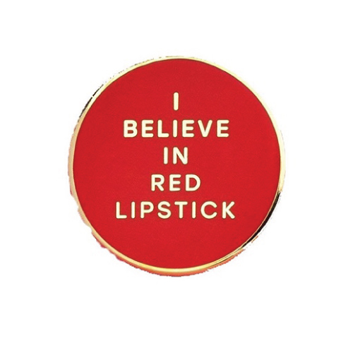 Ban.do 'I believe in Red Lipstick' Enamel Pin