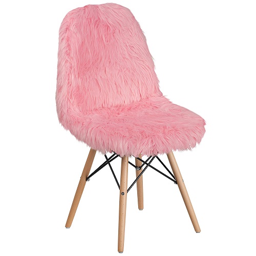 pink accent chair