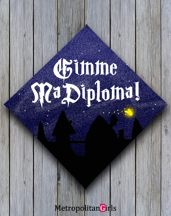 Harry Potter graduation cap decoration idea. high school #funny