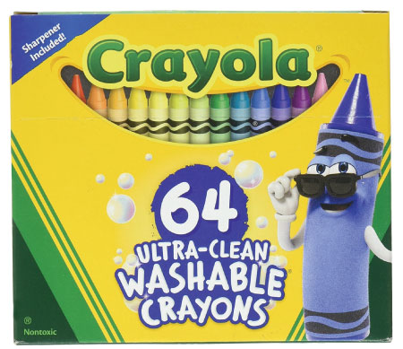 15+ Cute School Supplies for Kids: clean washable crayola crayons
