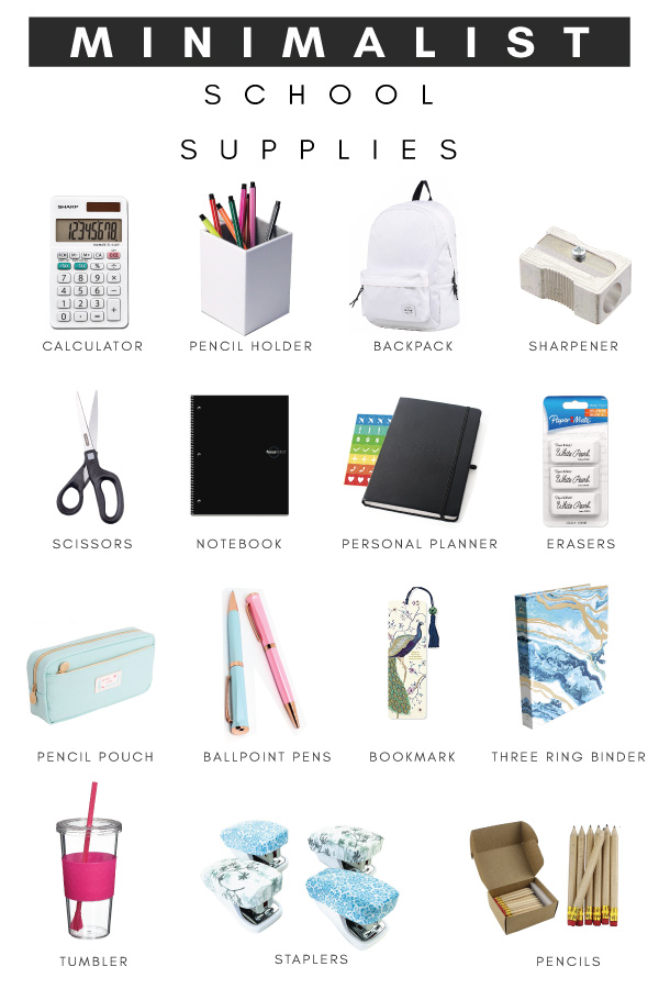 15 Minimalist Back To School Supplies That You Will Love