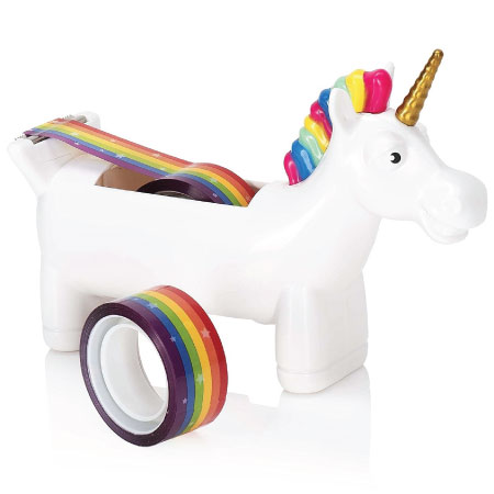 Unicorn rainbow tape dispenser - Cute Back to School Supplies for Girls