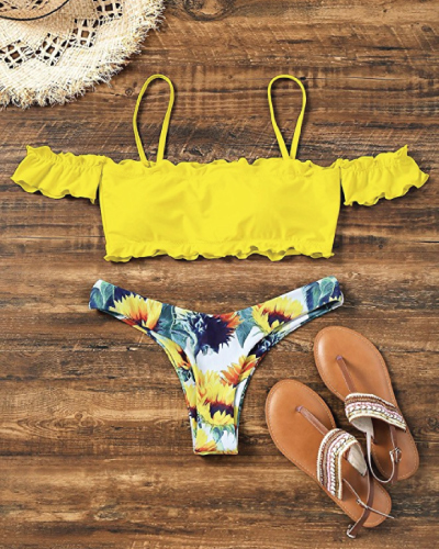 Sunflower Off Shoulder Bikini