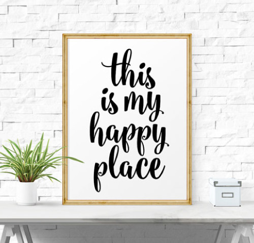 this is my happy place - inspirational poster printable
