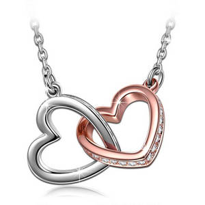 Twin heart necklace