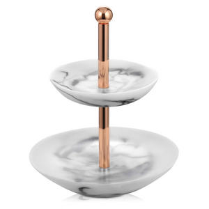 cute-ring-holder marble dish 2-tier