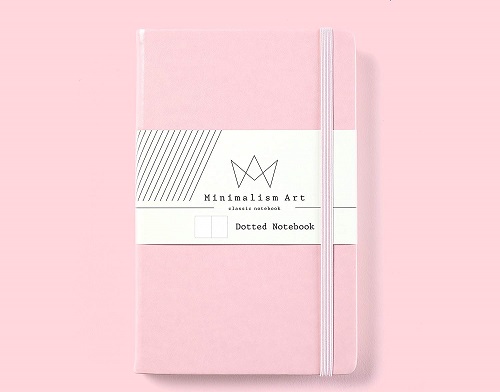 Pink Stationery. Minimalism Art Classic Notebook