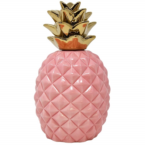 Pink Office Decor Pink Gold Pineapple